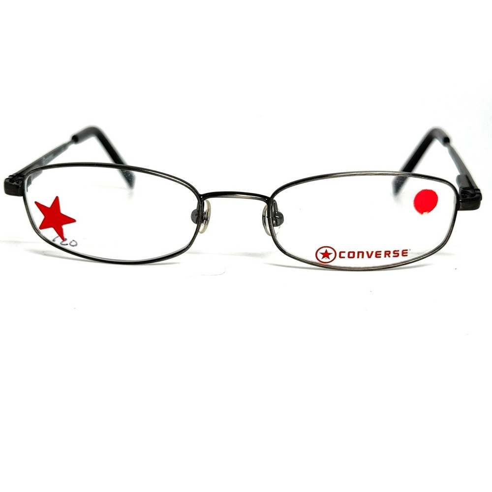 Converse Radical Pewter Oval Metal Eyeglass Frames 125 Star Logo 24657